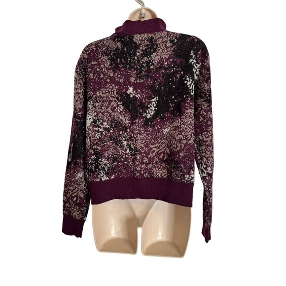 Scotch & Soda Medium Wool Alpaca Blend Half-Zip Pullover Jacquard Sweater NEW - Picture 4 of 14